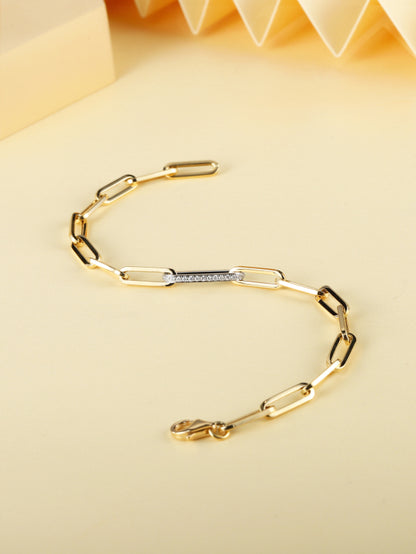 High-Quality 18K Gold  bracelet with diamonds. Suitable for Women’s Daily, Dating, Travel, and Party , A Cute Gift